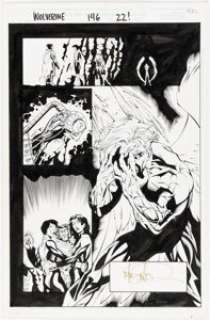 Miller, Mike - Mike Miller and Armando Durruthy Wolverine #146 Story Page 22 Original Art (Marvel, 2000)....