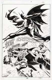 Paul Gulacy and Charles Yoakum - Batman: Outlaws #2 Splash Page 26 Original Art (DC, 2000).