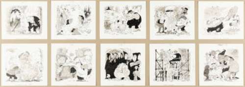 Paul Coker | MAD #170 "Horrifying Clichés 10" Illustration Original Art Group of 10 (EC, 1974). | Heritage