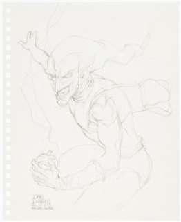 Dave Devries - Green Goblin Sketch Original Art (2019). |  | Heritage