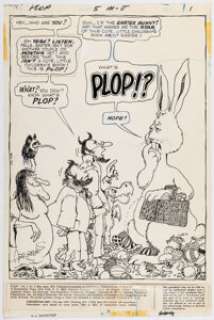 Sergio Aragonés | Plop! #5 Splash Page 1 Original Art (DC, 1974). | Heritage