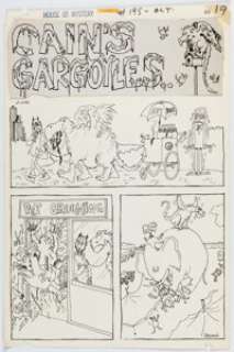 Sergio Aragonés | House of Mystery #195 "Cain’s Gargoyles" Complete 1-Page Story Original Art (DC, 1971). | Heritage