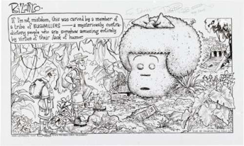 Dan Piraro Bizarro Daily Comic Strip Original Art and Color Guide dated 12-7-1997 (Universal Press Syndicate, 1997). (Total: 2 Items)