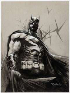 Stephen Segovia - Batman Illustration Original Art (undated).