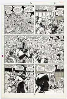 John Byrne and Tom Palmer Star Brand #12 Story Page 8 Original Art (Marvel, 1987).