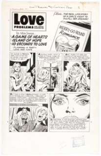 Jack Kirby and Joe Simon True Love Problems and Advice Illustrated #41 Story Page 1 Original Art (Harvey, 1956). | Heritage