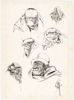 Bill Everett - Monster Sketches Original Art (c. early 1970s). | Heritage