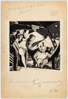 Nick Cardy (As Nick Viscardi) Planet Stories July-1951 Illustration Original Art (Love Romances Publishing, 1951). | Heritage