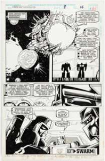 Manny Galan and Jim Amash Transformers: Generation 2 #8 Story Page 16 Original Art (Marvel, 1994).