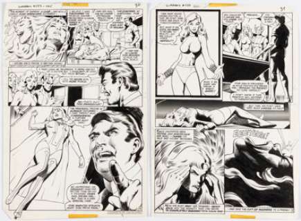 Michael Netzer and Bob Layton Superboy and the Legion of Super-Heroes #233 "The Final Illusion" Story Pages 4-5 Original Art (DC, 1977). (Total: 2 Original Art) | Heritage