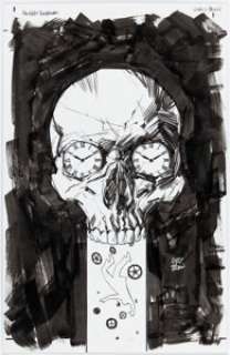 Garry Brown "How to Kill a Timetraveller" Unpublished Cover Original Art (c. 2014).