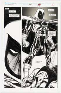 Mark Bagley and Tom Palmer Marc Spector: Moon Knight #25 Story Page 22 Original Art (Marvel, 1991). | Heritage