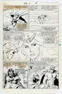John Buscema and Jackson "Butch" Guice Squadron Supreme #7 Story Page 8 Original Art (Marvel, 1984). | Heritage