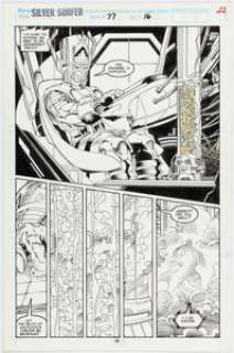 Ron Lim and Tom Christopher Silver Surfer #77 Story Page 16 Galactus Original Art (Marvel, 1993). | Heritage