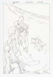 Francisco Herrera and Carlos Cuevas Kamikaze #1 Cover Original Art (DC, 2004).