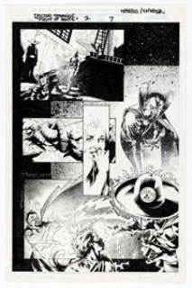 Tony Harris and Ray Snyder Doctor Strange #2 "The Flight of Bones" Story Page 7 Original Art (Marvel, 1999). | Heritage