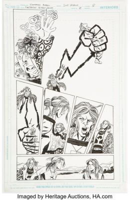 Fernando Blanco and Scott Koblish Flashpoint: Secret Seven #2 Story Page 8 Original Art (DC, 2011).