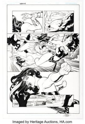 Terry Dodson and Rachel Dodson Wonder Woman #1 Story Page 18 Original Art (DC, 2006). | Heritage