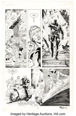 Chris Warner and Paul Guinan The Terminator #3 Story Page 19 Original Art (Dark Horse, 1990). (Total: 2 Items)