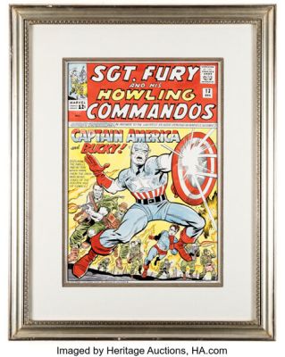 Chic Stone Sgt. Fury #13 Cover Re-Creation Illustration Original Art (undated). | Heritage