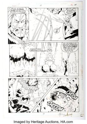 Martin Egeland Aquaman #19 Story Page 21 Original Art (DC, 1996).