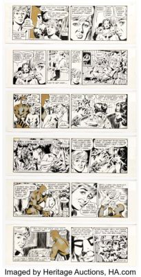 Sy Barry The Phantom Consecutive Daily Comic Strips Original Art Group of 6 (King Features Syndicate, 1982). (Total: 6 Original Art) | Heritage