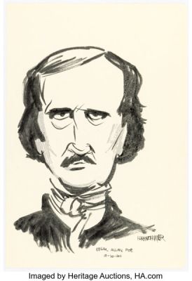 Paul Hornschemeier - Edgar Allan Poe Illustration Original Art (2011).
