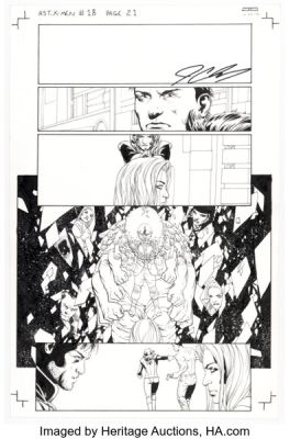 John Cassaday Astonishing X-Men #18 Story Page 21 Original Art (Marvel, 2006). | Heritage