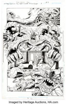 Scott Koblish Batman: The Caped Crusader Giant #1 Nightwing and Clayface Story Page 15 Original Art (DC, 2020).