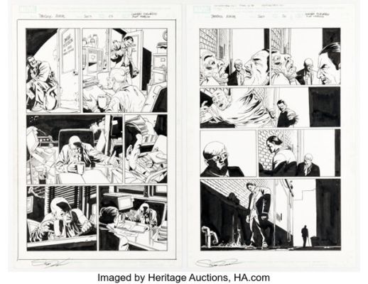 Leandro Fernandez and Scott Koblish Daredevil Annual #1 Story Pages 7 and 20 Original Art (Marvel, 2007). (Total: 2 Original Art)