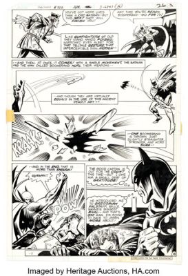 Irv Novick and Vince Colletta Batman #322 Captain Boomerang Story Page 16 Original Art (DC, 1980).