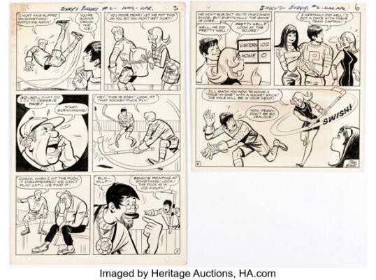 Bob Oksner Binky’s Buddies #2 "Winter Ice-Folly" Story Pages Original Art Group of 2 (DC, 1969). (Total: 2 Original Art) | Heritage