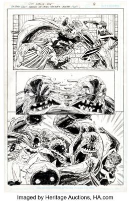 Scott Koblish Batman: The Caped Crusader Giant #1 Nightwing and Clayface Story Page 8 Original Art (DC, 2020).