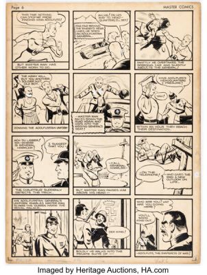 Newt Alfred Master Comics #2 Master Man Origin Story Page 1 Original Art (Fawcett, 1940). | Heritage
