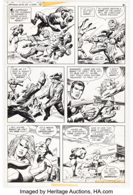 Dick Ayers and Alfred Alcala Kamandi, Last Boy On Earth #48 Story Page 4 Original Art (DC, 1976). | Heritage