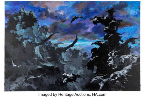 Alex Niño - Demons Storming the Castle Painting Original Art (2022). | Heritage
