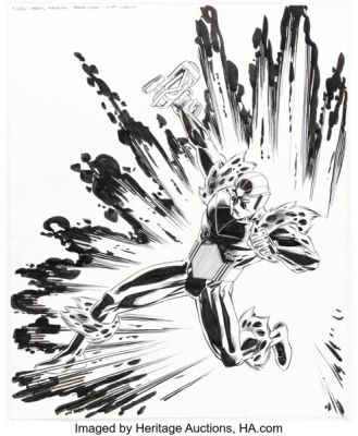 Scott Koblish Marvel Super Heroes Magazine Baron Zemo Illustration Original Art (Panini, c. 2012).