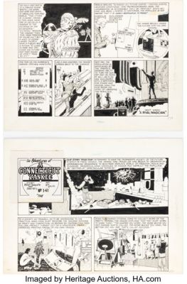 Michael Kaluta National Lampoon #24 March 1972 Story Pages Original Art Group of 6 (National Lampoon Inc., 1972). (Total: 6 Original Art) | Heritage