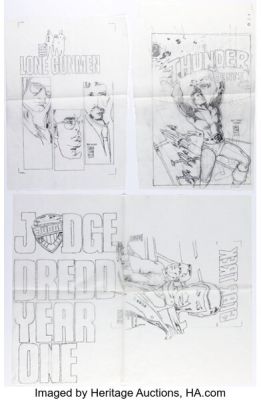 Dave Sim - Various Cover Preliminaries Original Art Group of 7 (c. 2013). (Total: 7 Items) | Heritage