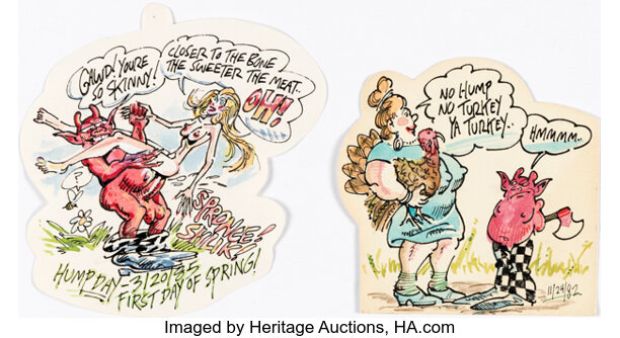 S. Clay Wilson - Love Notes To Girlfriend Illustrations Original Art Group of 10 (c. 1980s). (Total: 10 Original Art) | Heritage