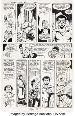 George Pérez and Brett Breeding Tales of the New Teen Titans #1 Cyborg Story Page 20 Original Art (DC, 1982). | Heritage