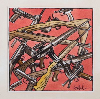 Loustal (Jacques... | Lot 286 - LOUSTAL (Jacques de Loustal, né en 1956). "Armes à... | misc / divers