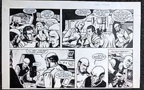 Bert Bus - Stef Ardoba 3 - originele halve pagina in inkt - pagina 5a - (1978) 