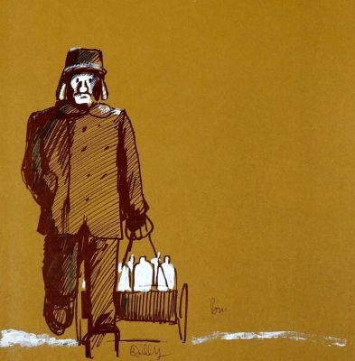 Bailly Pierre Dédicace... | Lot 25 - BAILLY Pierre Dédicace représentant un soldat sur l’album... | Vermot et Associés