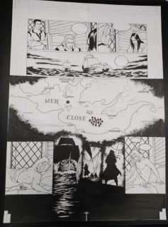 PLANCHE ORIGINALE LA GESTE DES CHEVALIERS DRAGONS T23 P34 - CHRISTIAN PATY