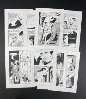 Lady Domina #3 - 8x tavole originali "I dispiaceri del sesso" - Loose page - (1988) | Catawiki