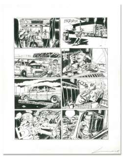 Godart Loïc - BANG Encre de chine pour la planche 12 de cet album paru aux