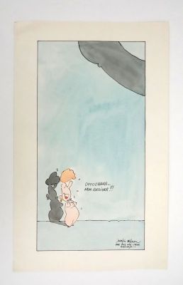 Belom Jean Loic Illustration... | Lot 66 - BELOM Jean Loic Illustration humoristique Encre de... | Vermot et Associés
