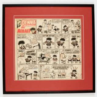 Lot 39 - Dennis the Menace original artwork (1952) by Davy Law for the Beano No…