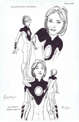 Ultimate Fantastic Four Invisible Woman design original art Bryan Hitch | eBay US